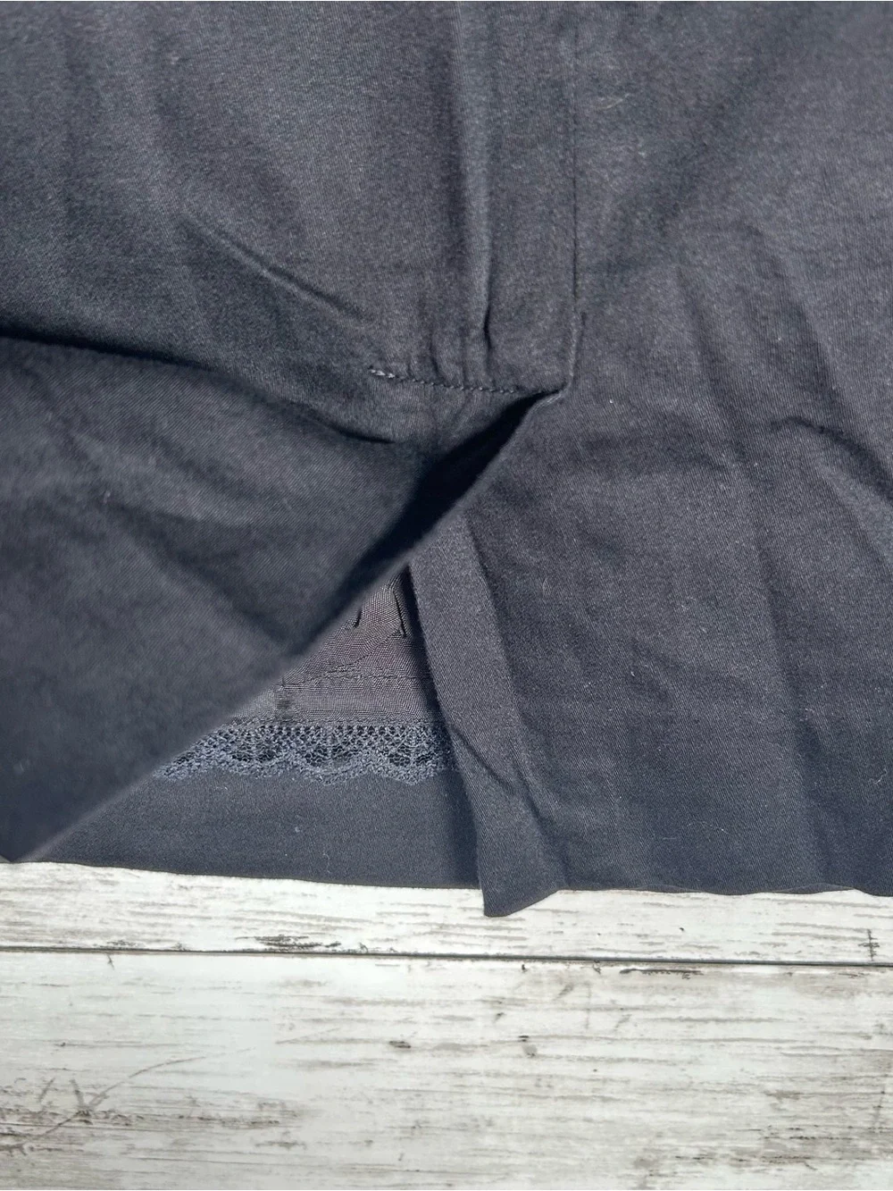 Anthropologie Floreat Black Paisley Paths Embroidered Cotton Pencil Skirt Sz 6